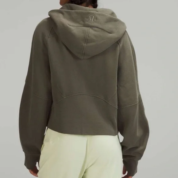 Lululemon Scuba Oversized Full Zip Hoodie Size XS/S - Army Green - Picture 3 of 8